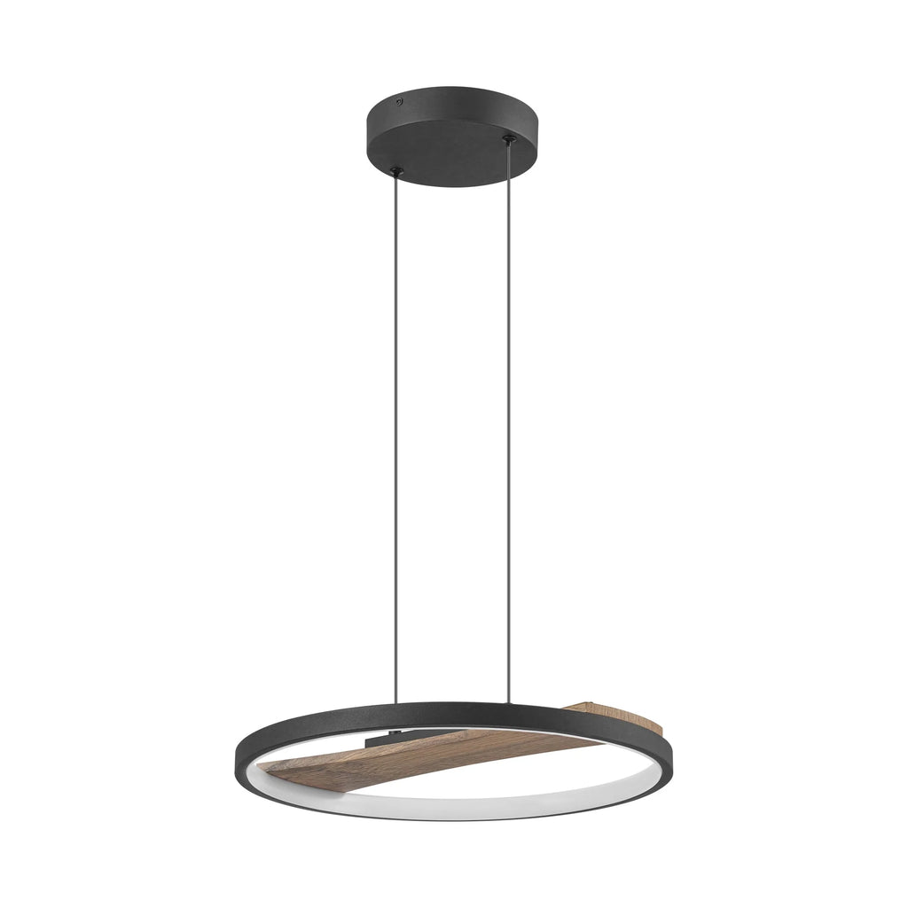 LED Circle Round Wood Pendant Y103365
