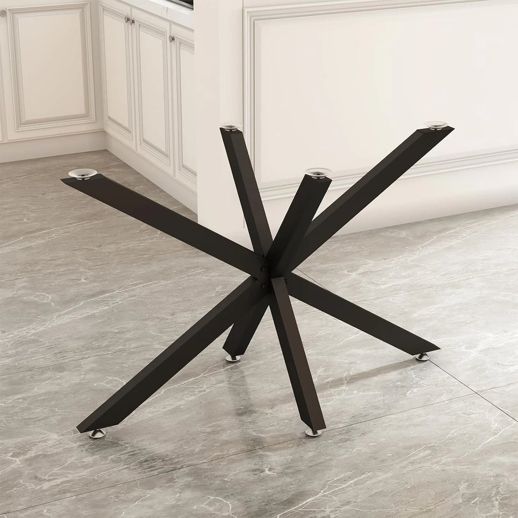 Black 28" Metal Dining Table Legs with Suction Cups K38557