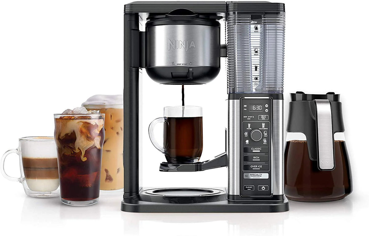Black 10-Cup Coffee Maker with Glass Carafe U58119