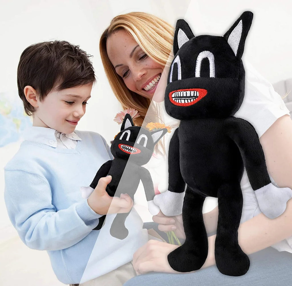 Black Cartoon Cat Plush Toy 9 Inches B52982