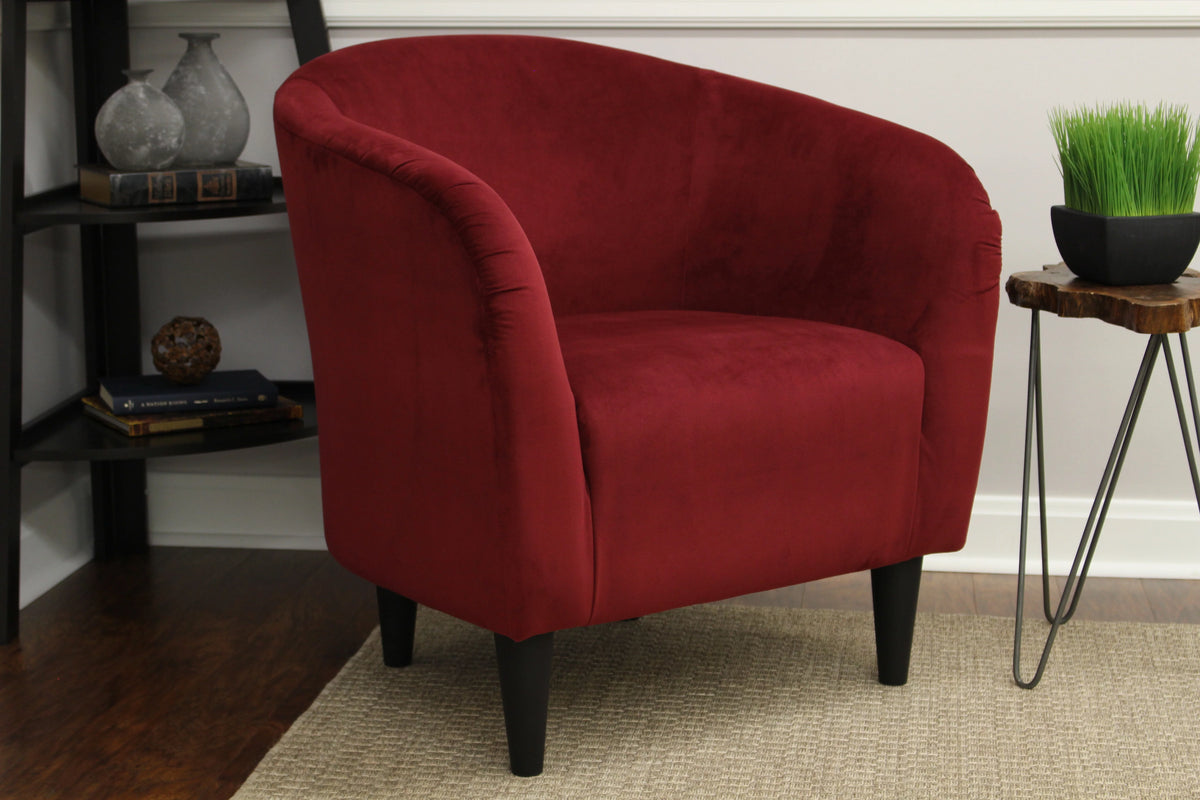 Dove Gray Microfiber Accent Chair U5106