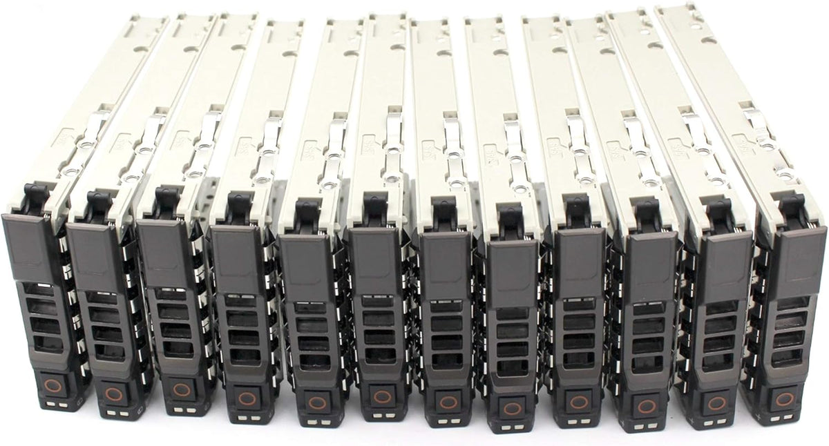12 Pc 2.5 SAS SATA Hard Drive Tray Caddy D7384