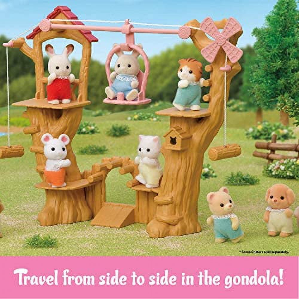 Baby Ropeway Park Dollhouse Toy with Rabbit Figure M60421