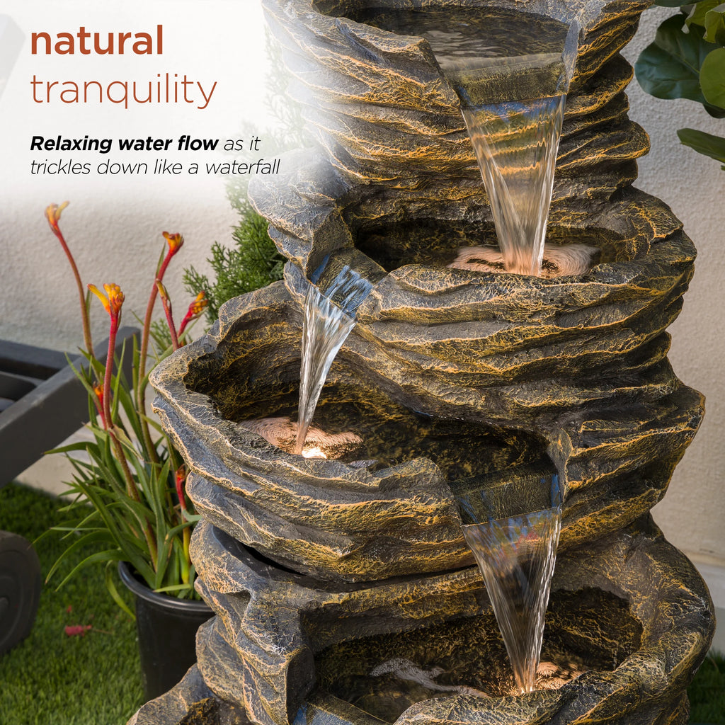 Five-Level Rock Waterfall Fountain Z39124