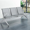 3-Seat Office Guest Waiting Chair Bench with Steel Frame U56244