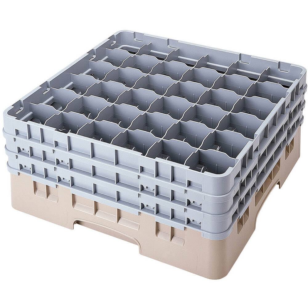 36 Compartments Beige Glass Rack R812