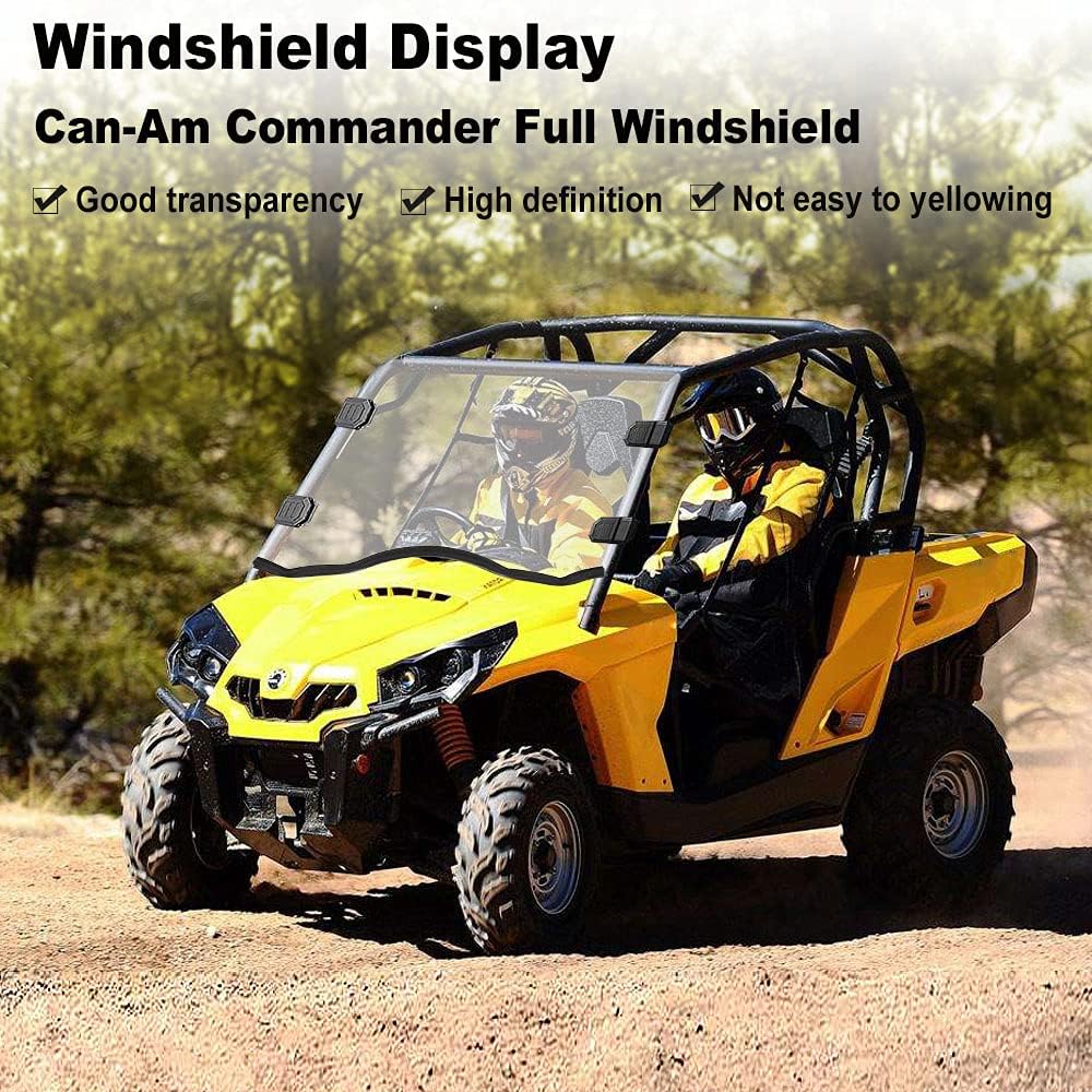 Clear Full Windshield for Can-Am Commander UTV W725