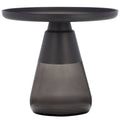 Black and Grey Glass Base Table C4391