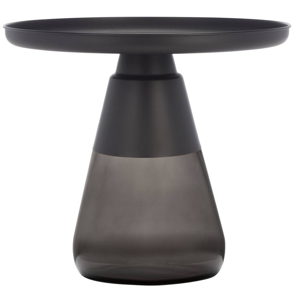 Black and Grey Glass Base Table C4391