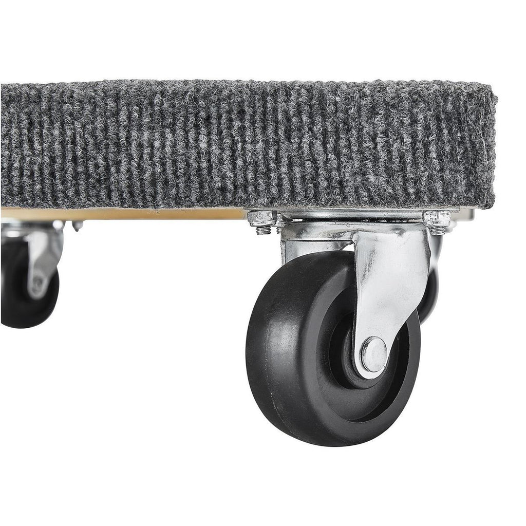 24 in. x 16 in. 1000 lb. Capacity Solid Deck Hardwood Dolly with Carpet Q67964