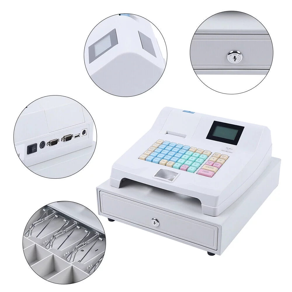 48 Keys LED Display Electronic Cash Register S8986