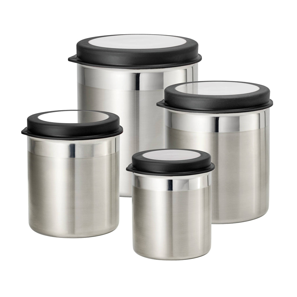 4 PC Stainless Steel Canister Set Z364810