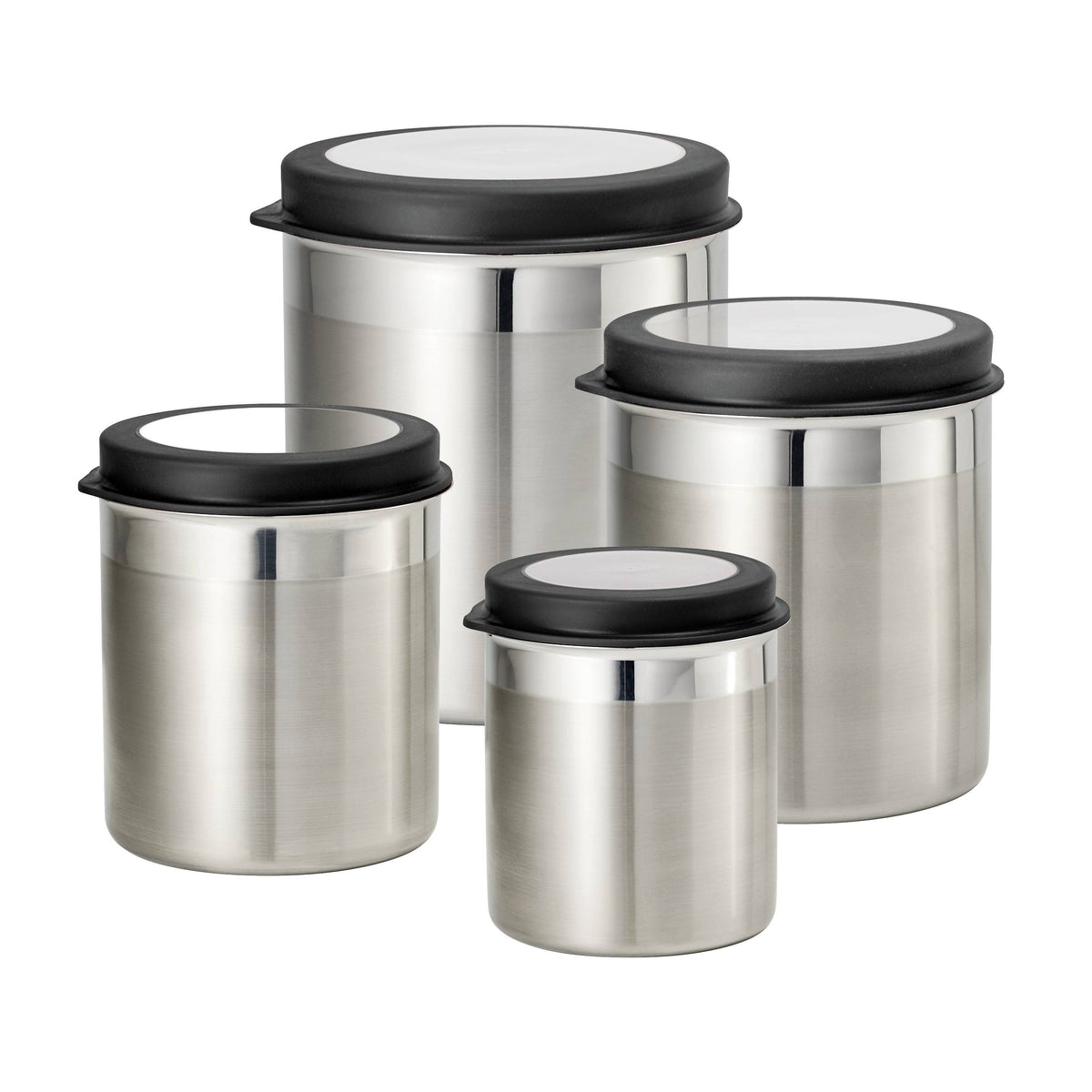 4 PC Stainless Steel Canister Set Z364810