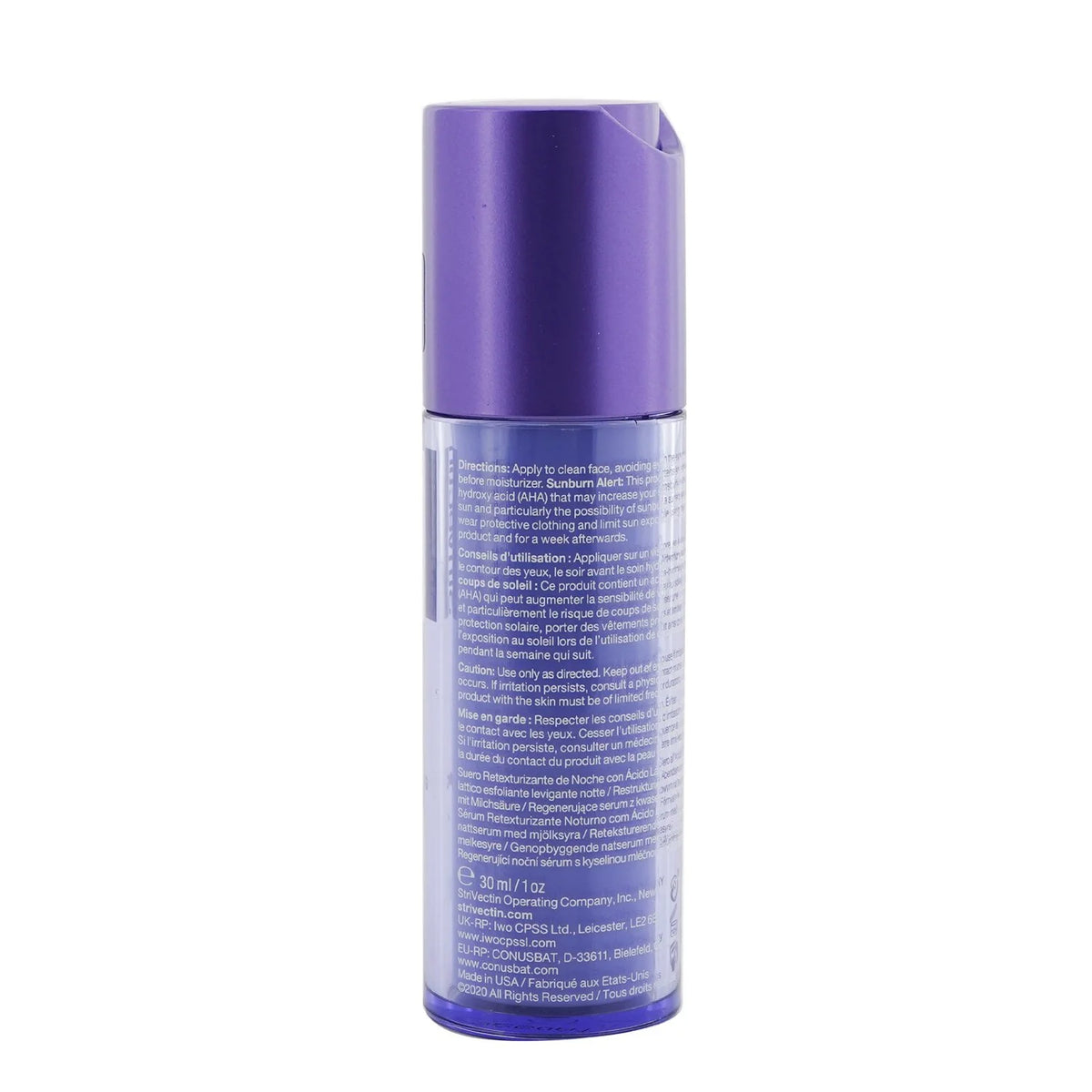 Lactic Acid Nightly Retexturizing Serum 30ml/1oz F636655