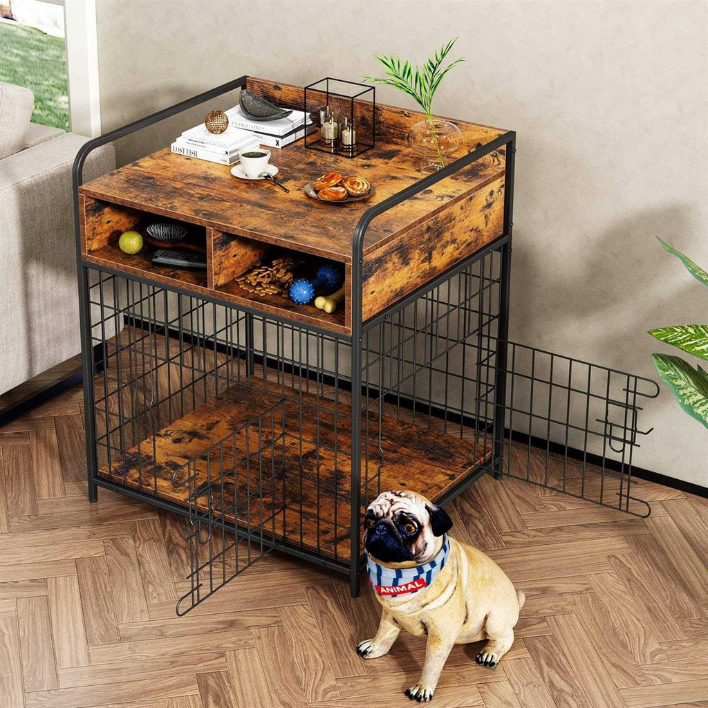 Wood Dog Crate Furniture with Drawers D996736