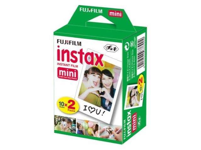 Ice Blue Instant Film Camera with 100 Pcs Film V237