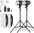 150WS Strobe Studio Flash Light Kit D984891
