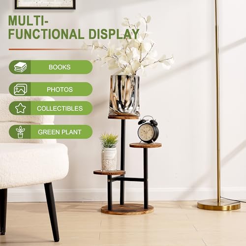 3 Tier Metal Wood Plant Stand D95074