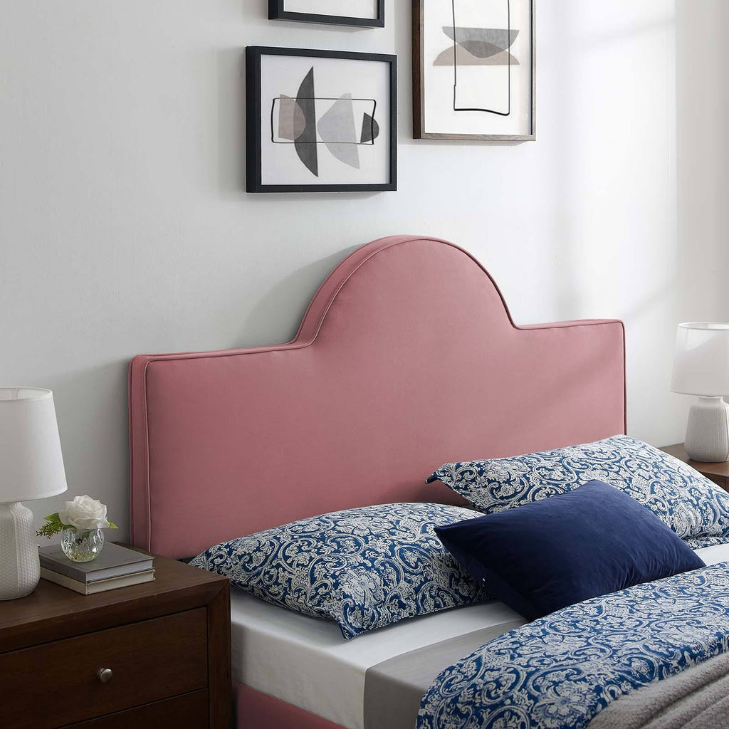 Pink Performance Velvet Twin Headboard B16498
