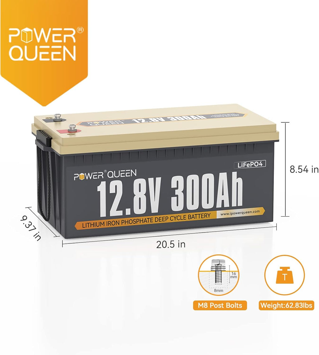 12V 300Ah 3.84kWh LiFePO4 Lithium Battery with 200A BMS D2679