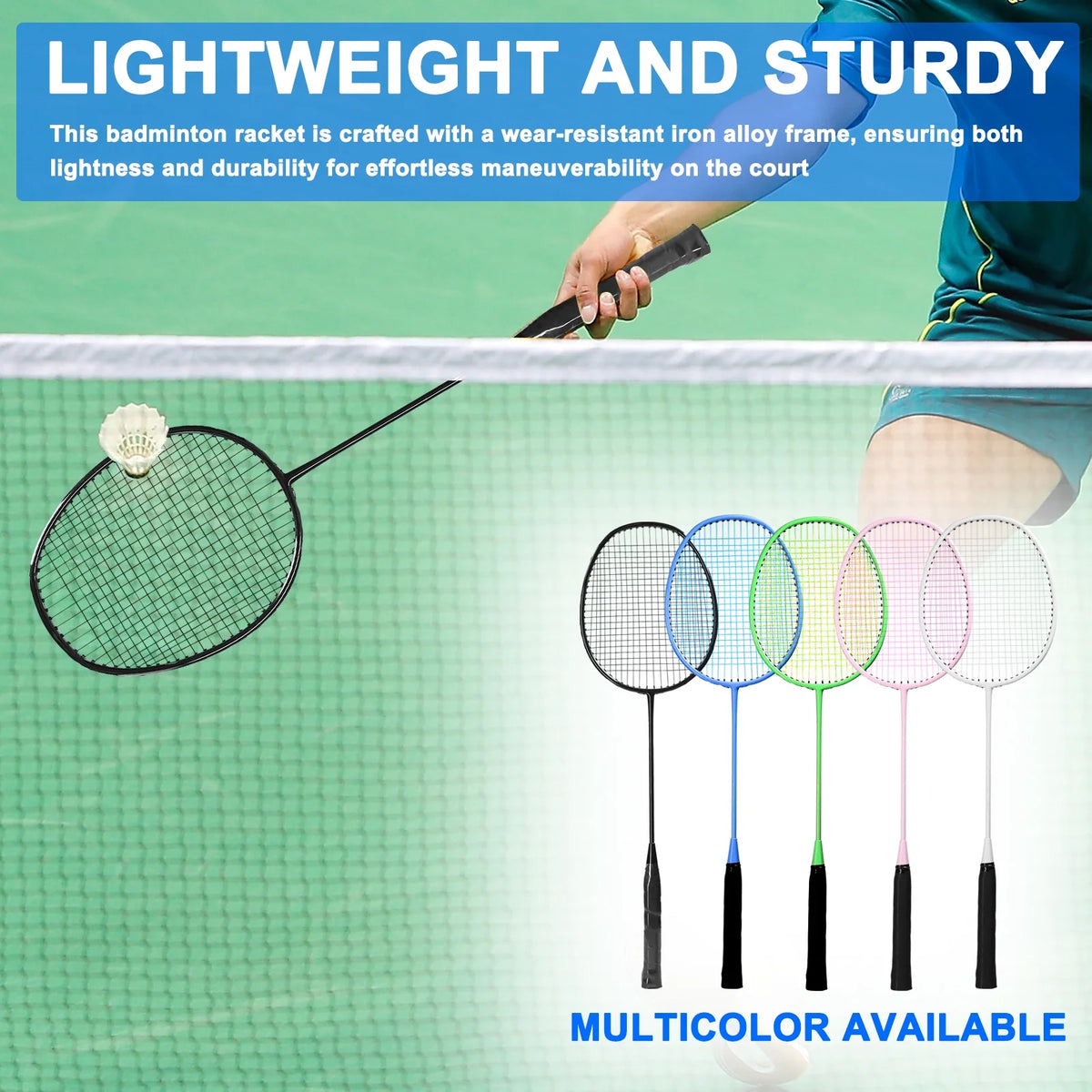 Sports Badminton Racquets Set Lightweight 2 Player Racket Sets Z2375
