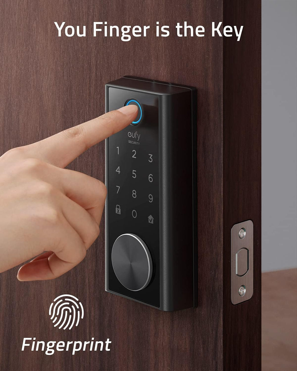 Smart Lock Touch & Wi-Fi Fingerprint Scanner Keyless Entry Door Lock Z55330