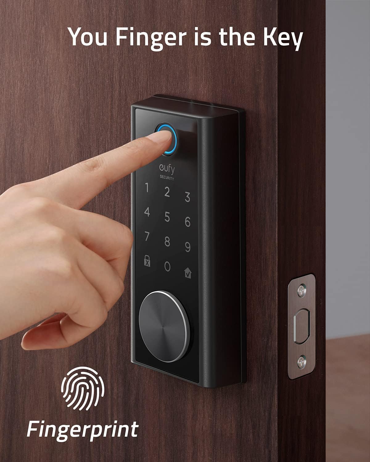 Smart Lock Touch & Wi-Fi Fingerprint Scanner Keyless Entry Door Lock Z55330