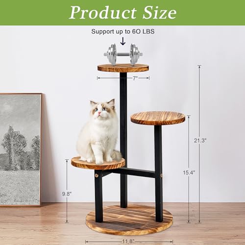 3 Tier Metal Wood Plant Stand D95074