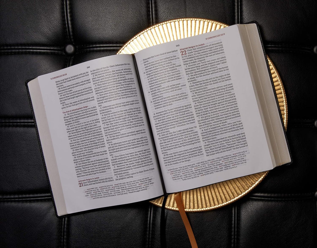 Brown Leathersoft Large Print Holy Bible S128