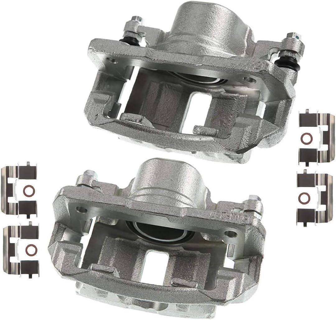 Disc Brake Caliper Assembly with Bracket Compatible with Honda Accord V6 3.0L 2003-2007 Front Right Passenger Side Pack of 2 L42144