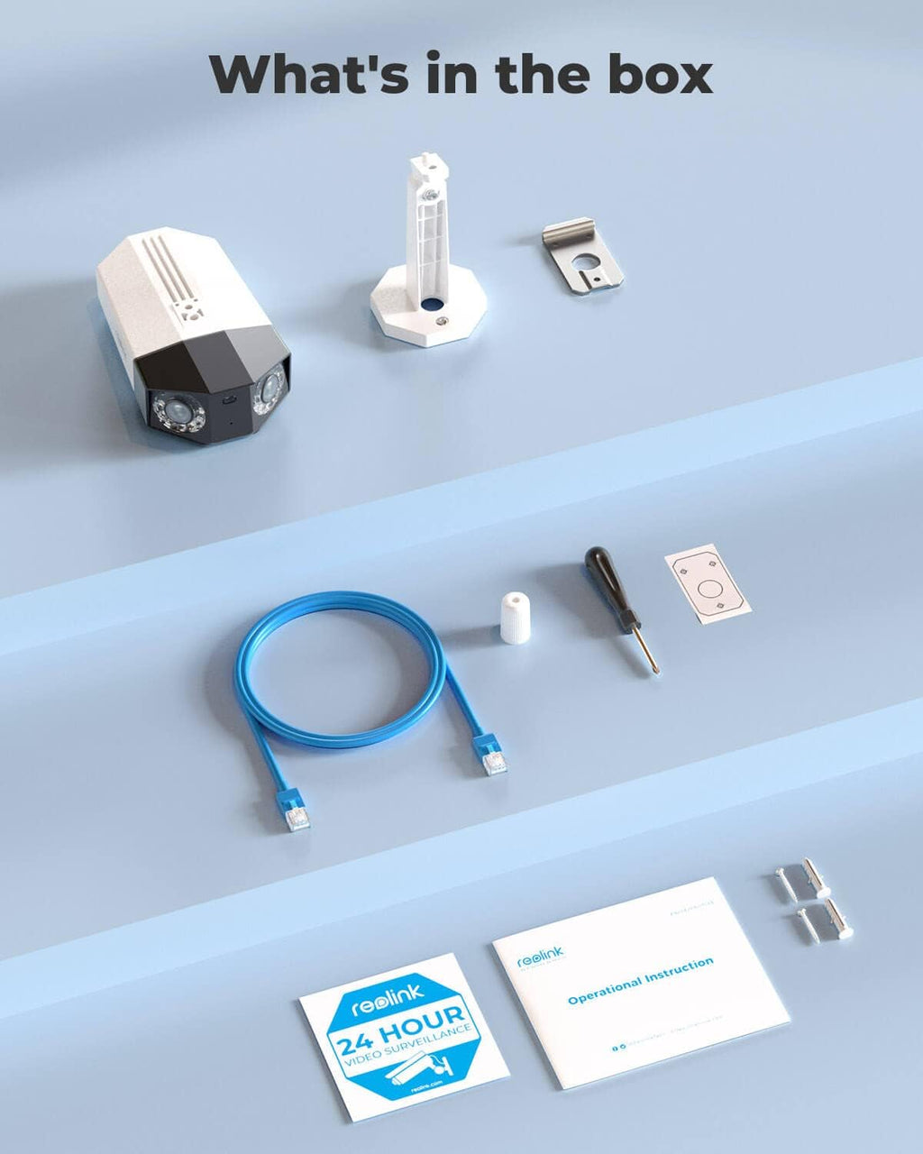 4MP Dual Lens Outdoor Security IP PoE Camera with Motion Spotlights J4392