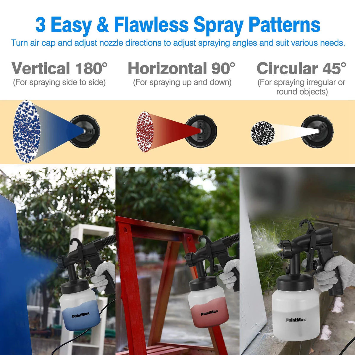 800W Electric Paint Sprayer with 3 Patterns Y338