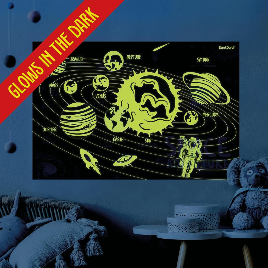 Glow in The Dark 100 Piece Galaxy Puzzle for Kids F546