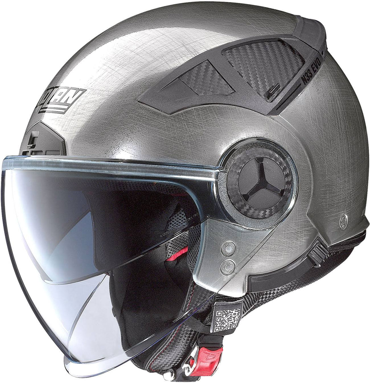 Scratched Chrome Helmet Size L F2158