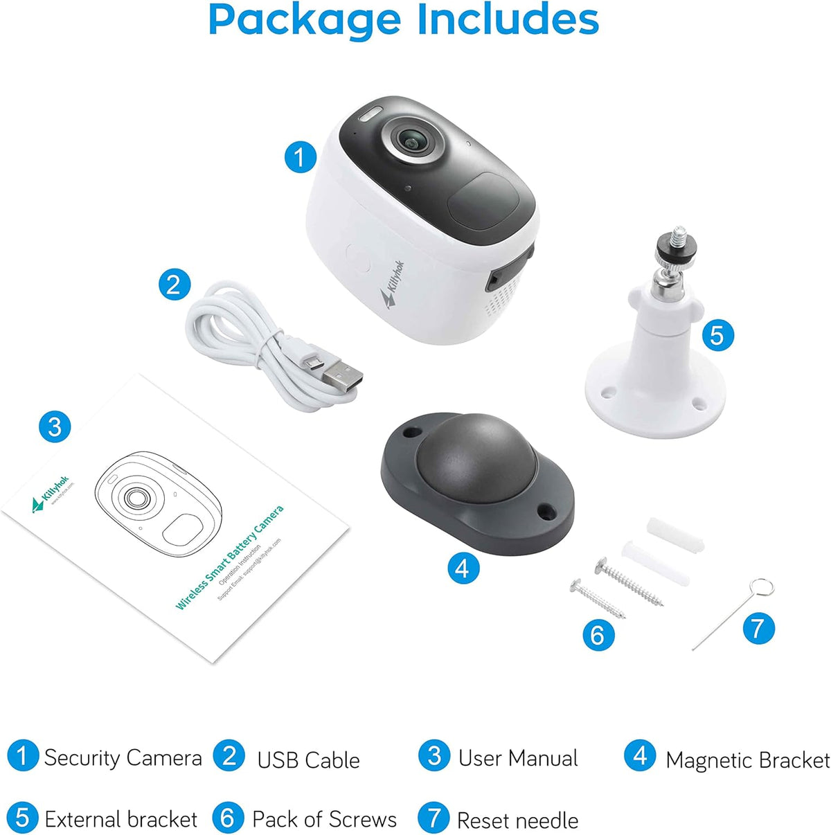 2K Wireless Security Camera Outdoor with Color Night Vision Z972