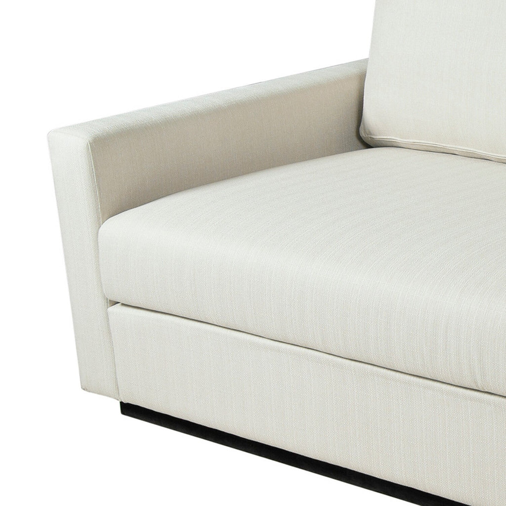 White Fabric Upholstery Sofa Q103