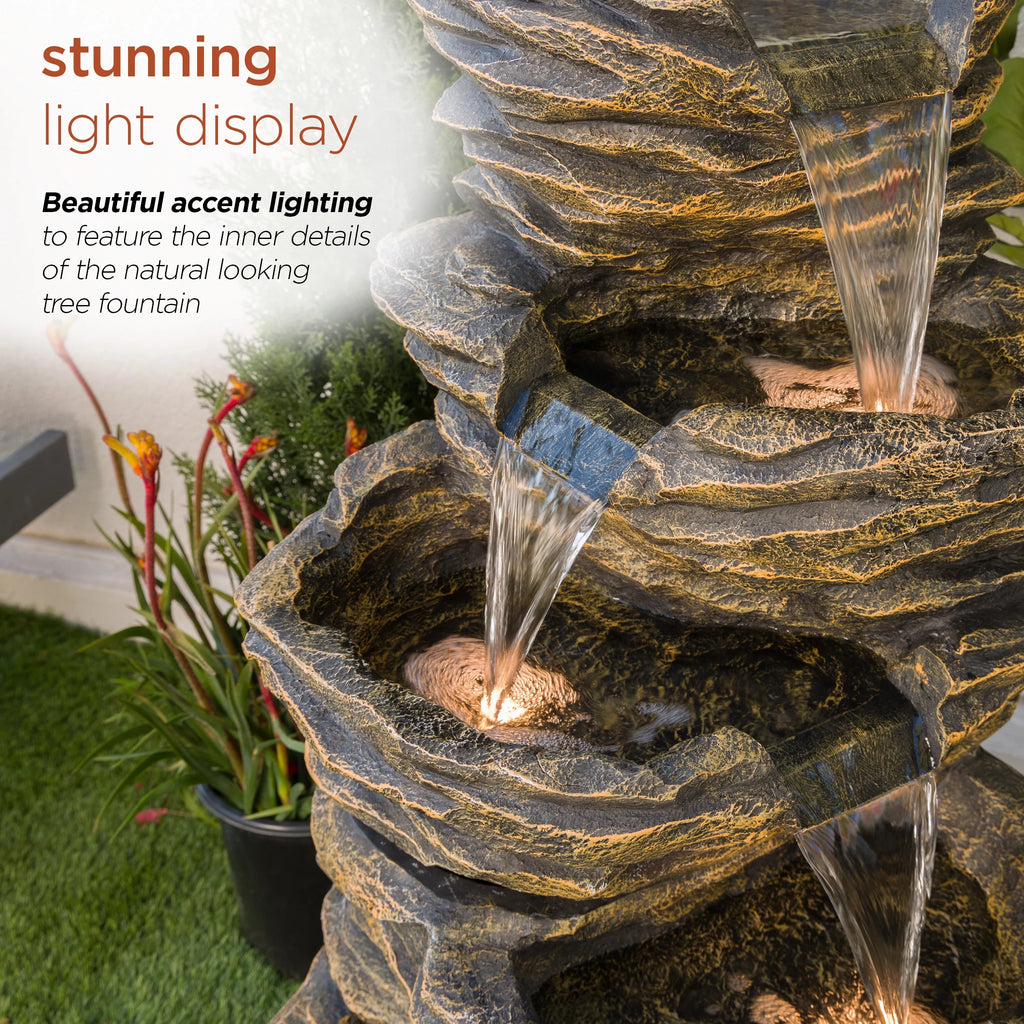 Five-Level Rock Waterfall Fountain Z39124