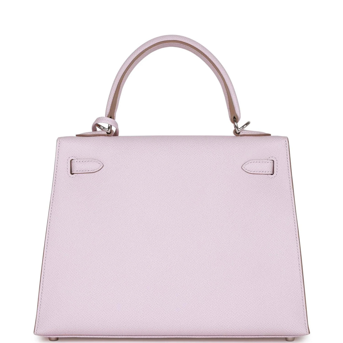 Mauve Pale Epsom Leather Handbag with Palladium Hardware G951