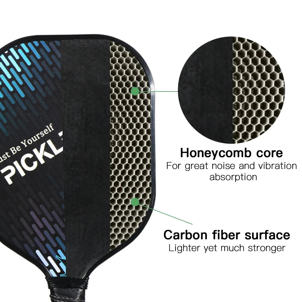 Carbon Fiber Pickleball Paddle Set with 2 Balls R935013