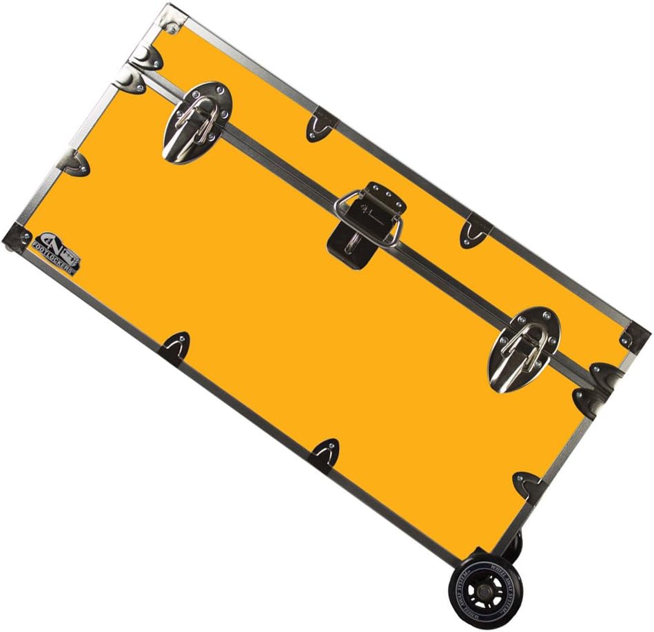 Hot Pink 32 x 18 x 16.5 Inches Lockable Trunk with Wheels U770207