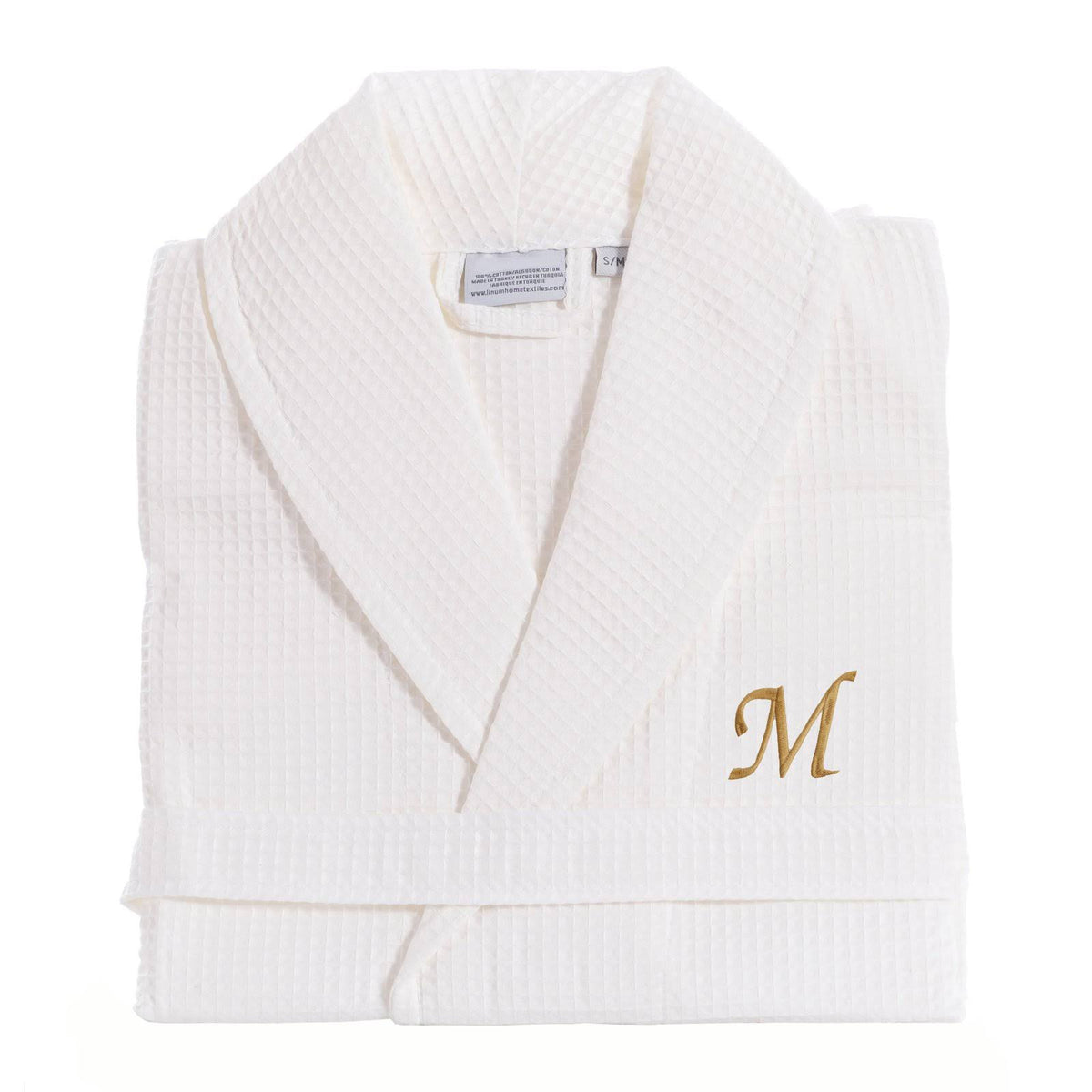 Turkish Cotton Waffle Weave Bathrobe D545166