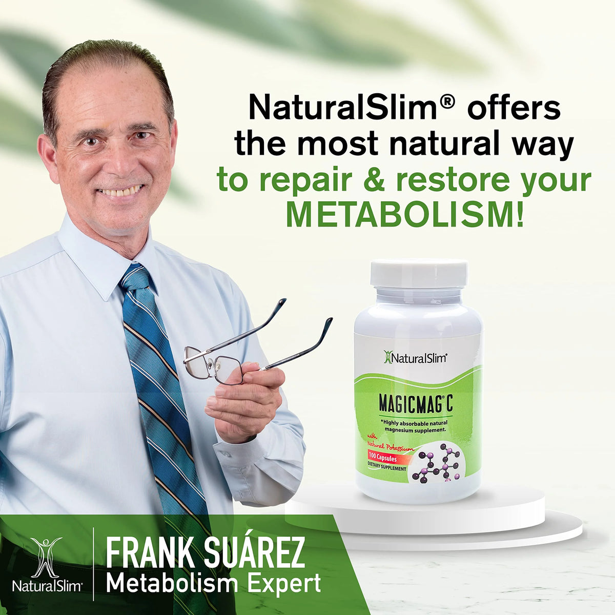 2-Pack Magnesium Citrate Capsules with Potassium, 100 Ct X60591