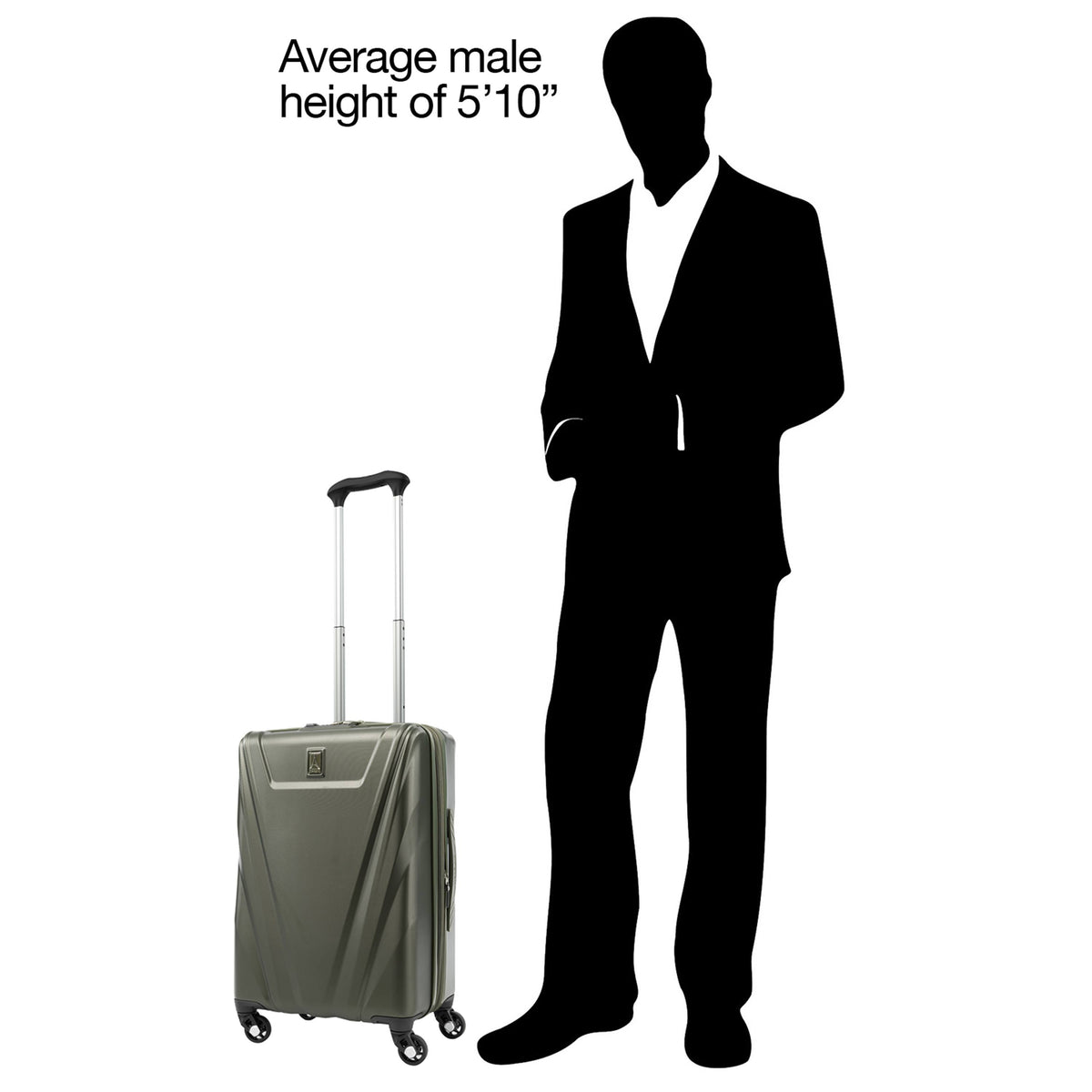 Slate Green Expandable Carry-On Hardside Spinner V824086