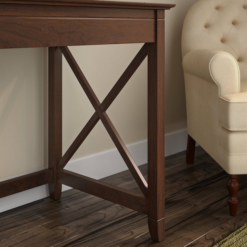 48-Inch Writing Desk with Lateral File Cabinet Y72596