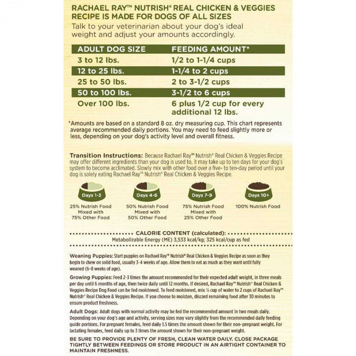Dry Dog Food Real Chicken & Veggies Recipe R24201