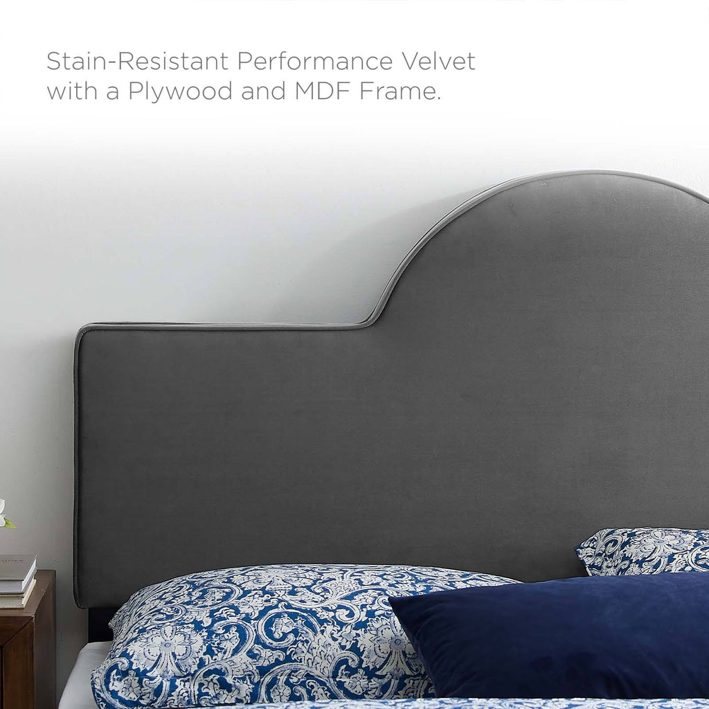 Pink Performance Velvet Twin Headboard B16498