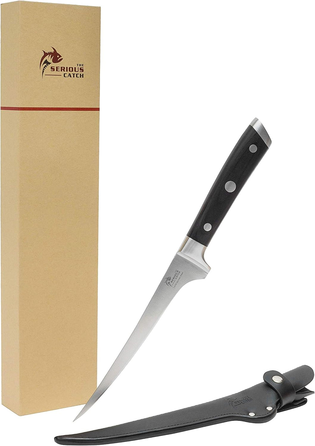 7-In Fish Fillet Knife with Leather Sheath H2761