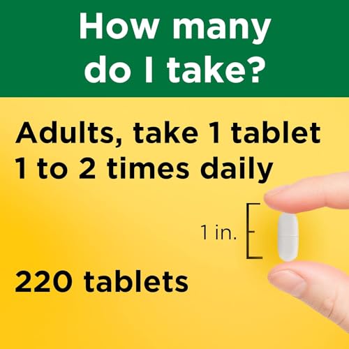 220 Tablets Calcium 600 mg with Vitamin D3 Dietary Supplement I47312