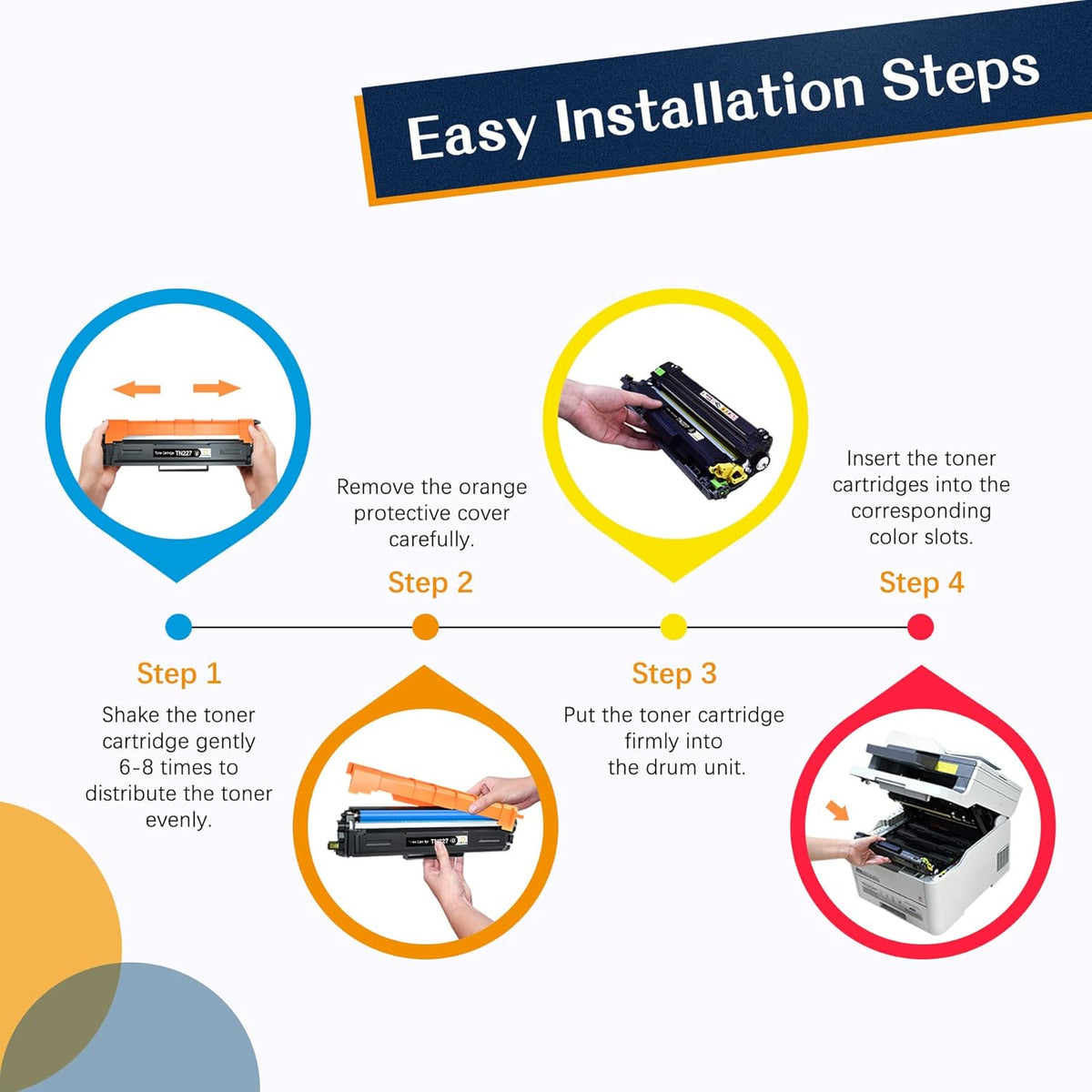 Compatible Toner Cartridge 4 Pack High Yield K74943