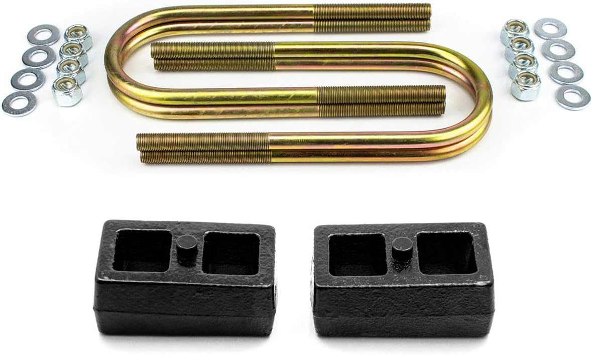 2 Rear Lift Kit For 2002-2008 Dodge Ram 1500 4X4 with Cast Steel Blocks and U-bolts X5247